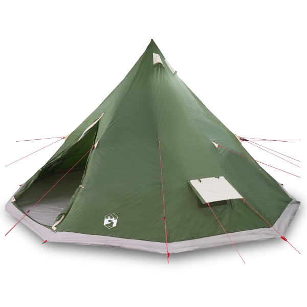 Tienda Familiar Tipi Verde para 12 Personas Impermeable M 4