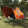 Tienda Familiar Tipi Gris y Naranja Impermeable para 12 Personas 1