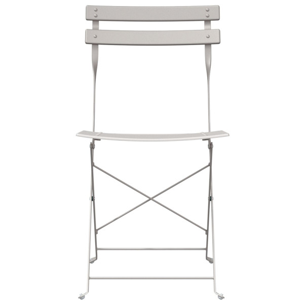 Sillas de jardín plegables  2 unidades Beige Acero M 5