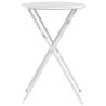 Mesa de Bistro Dobrável Branca Ø50x71 cm Aço com revestimento em pó 5