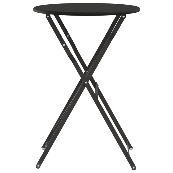 Mesa Bistro Dobrável Antracite Ø50x71 cm Aço com Revestimento em Pó M 5