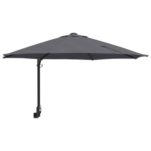 Parasol de Jardim Montado na Parede Antracite 250 cm H