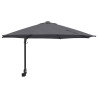 Parasol de Jardim Montado na Parede Antracite 250 cm 2