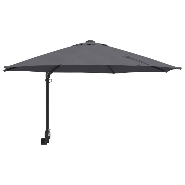 Parasol de Jardim Montado na Parede Antracite 250 cm M 3
