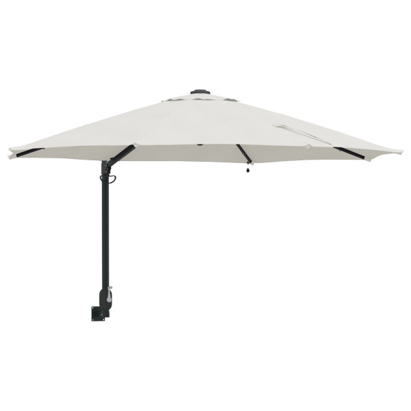 Parasol de Jardín Montado en la Pared con LEDs Arena 248 cm M 2
