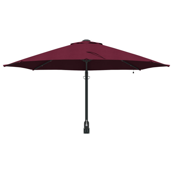 Guarda-Sol de Parede com LEDs. Cor Bordeaux. 248 cm M 5