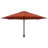 Guarda-sol de Parede com LEDs Terracota 248 cm 5