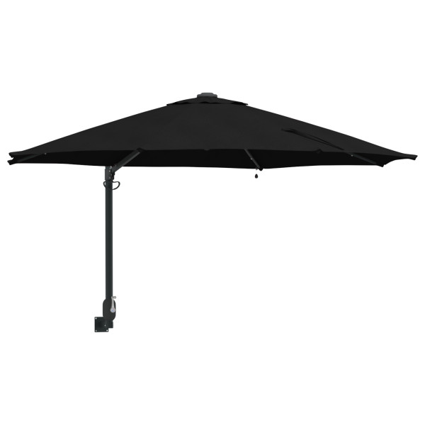Guarda-sol de Jardim com LEDs. preto. 248 cm M 3
