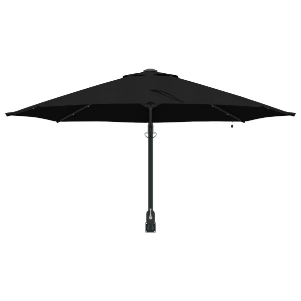 Guarda-sol de Jardim com LEDs. preto. 248 cm M 5