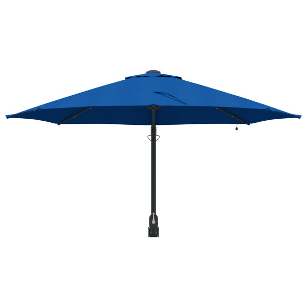 Guarda-Sol de Jardim de Parede com LEDs Azul 248 cm M 5