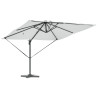Guarda-sol Cantilever Roma da com LEDs Solares - Areia - 286 x 285 x 270 cm - Alumínio 3