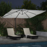 Parasol Cantilever Roma con LEDs Arena 286x285x270 cm Aluminio 5