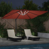 Parasol Cantilever Roma da com LEDs em terracota - 286 x 285 x 270 cm. de alumínio. 5