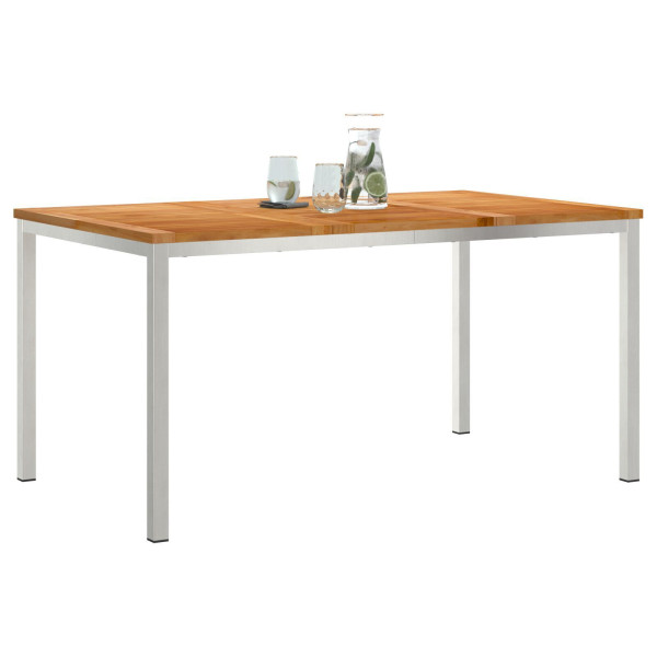 Mesa de Jantar 150x90x75 cm Madeira Sólida de Teca M 3