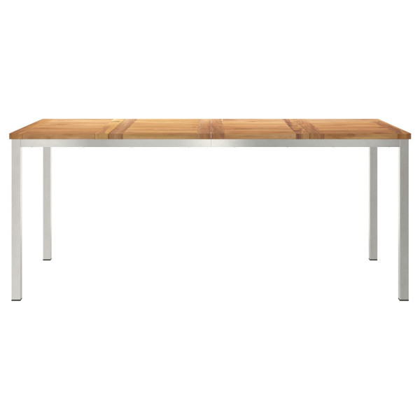 Mesa de Jantar ao Ar Livre 180x90x75 cm Madeira Sólida de Teca M 5
