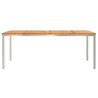 Mesa de Comedor Exterior 200x90x74.5 cm de Madera Sólida de Acacia 5