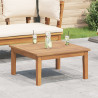 Mesa de Jardim 60x60x30 cm de Madeira Sólida de Teak 1