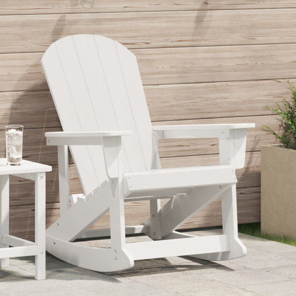 Silla Mecedora Adirondack Blanca 73.5x92x90 cm HDPE D