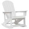 Silla Mecedora Adirondack Blanca 73.5x92x90 cm HDPE 3