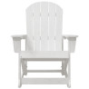 Silla Mecedora Adirondack Blanca 73.5x92x90 cm HDPE 5