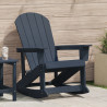 Cadeira de Balanço Adirondack Azul-marinho 73.5x92x90 cm HDPE 1