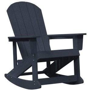 Cadeira de Balanço Adirondack Azul-marinho 73.5x92x90 cm HDPE H