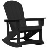 Silla Rocking Adirondack Negra 73.5x92x90 cm HDPE 3