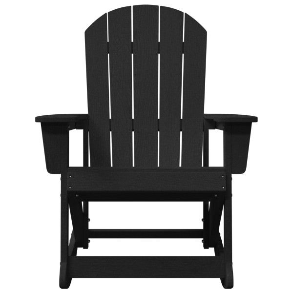 Silla Rocking Adirondack Negra 73.5x92x90 cm HDPE M 5