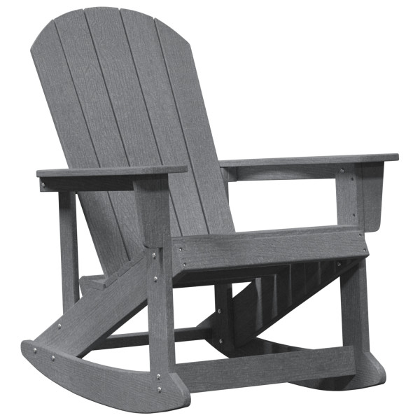 Silla Mecedora Adirondack Gris Claro 73.5x92x90 cm HDPE M 2