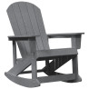 Cadeira de balanço Adirondack Cinzento-Claro 73.5x92x90 cm HDPE 3