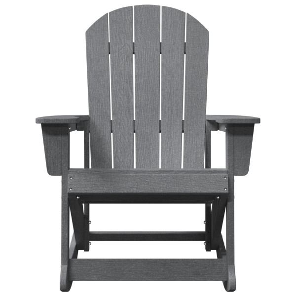 Silla Mecedora Adirondack Gris Claro 73.5x92x90 cm HDPE M 5