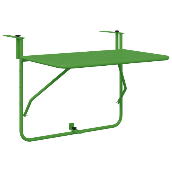Mesa Dobrável Verde de Varanda 60x40 cm Aço M 2