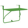 Mesa de Balcón Plegable Verde 60x40 cm Acero 2