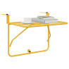 Mesa Plegable Colgante en Mostaza - 60x40 cm. Acero 3