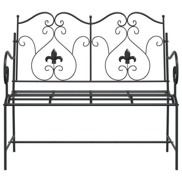 Banco de Exterior Preto Metal Padrão Resistente M 4