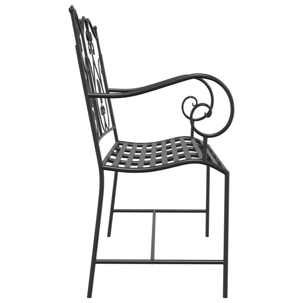 Banco de Exterior Preto Metal Padrão Resistente M 5