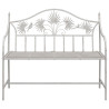 Banco Blanco Metal 104 x 52.5 x 89 cm Hecho para Durar 4