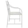 Banco Blanco Metal 104 x 52.5 x 89 cm Hecho para Durar 5