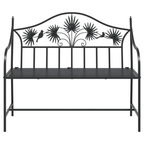 Banco de Metal Vintage Preto Aço Revestido a Pó Padrão Durável M 4