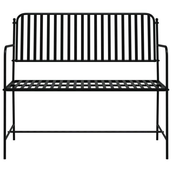 Banco de Exterior Negro Metal Estándar Duradero M 4