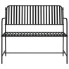 Banco de Exterior Negro Metal Estándar Duradero 4