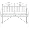 Banco Blanco Metal 103.5 x 59 x 89 cm Duradero 4