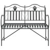 Banco de Metal Negro Metal Estándar Incrustaciones Decorativas 4