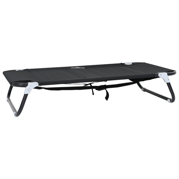 Cama para Perro Plegable Negra ML Tela de Oxford y Acero M 2