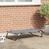 Cama Plegable para Perros Gris Claro S de Tela de Oxford y Acero 1