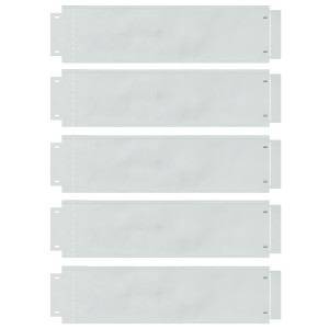 Bordas de Grama 5 pcs 25x100 cm Aço Galvanizado Flexível H