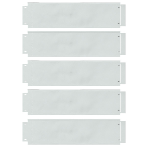 Bordas de Grama 5 pcs 25x100 cm Aço Galvanizado Flexível M 2