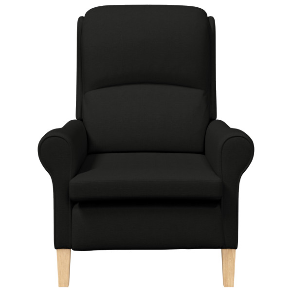 Sillón Moderno Negro Tejido de Poliéster. Madera M 5