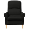 Sillón Moderno Negro Tejido de Poliéster. Madera 5