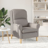 Sillón Moderno Taupe Tela de poliéster con patas de madera Medio 4